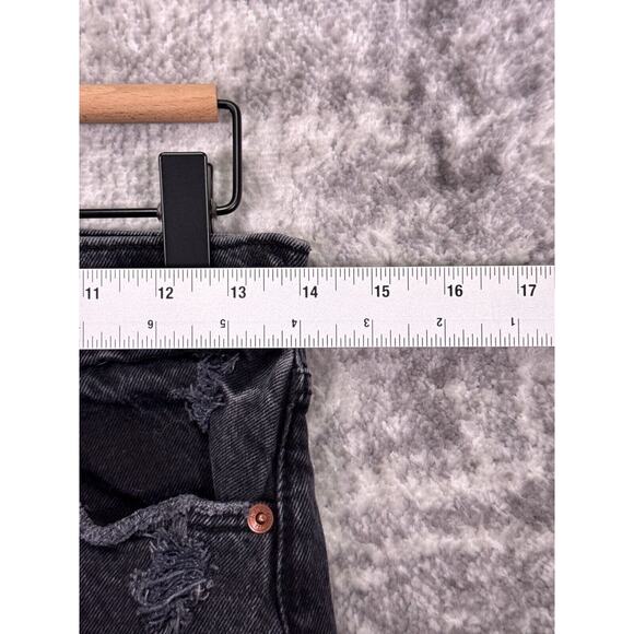 Abercrombie & Fitch Jeans 27 / 4 Womens 90s Straight Ultra High Curve Love Black - Picture 3 of 7